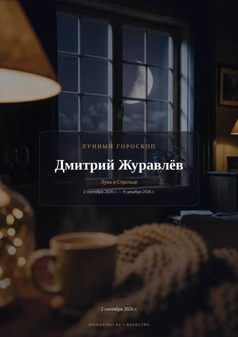 Реальный лунный гороскоп ведущего шоу «Натальная карта» Дмитрия Журавлёва. Шестнадцать страниц про настроение месяца, сильные дни и то, что даётся тяжелее. Страница 1 из 16