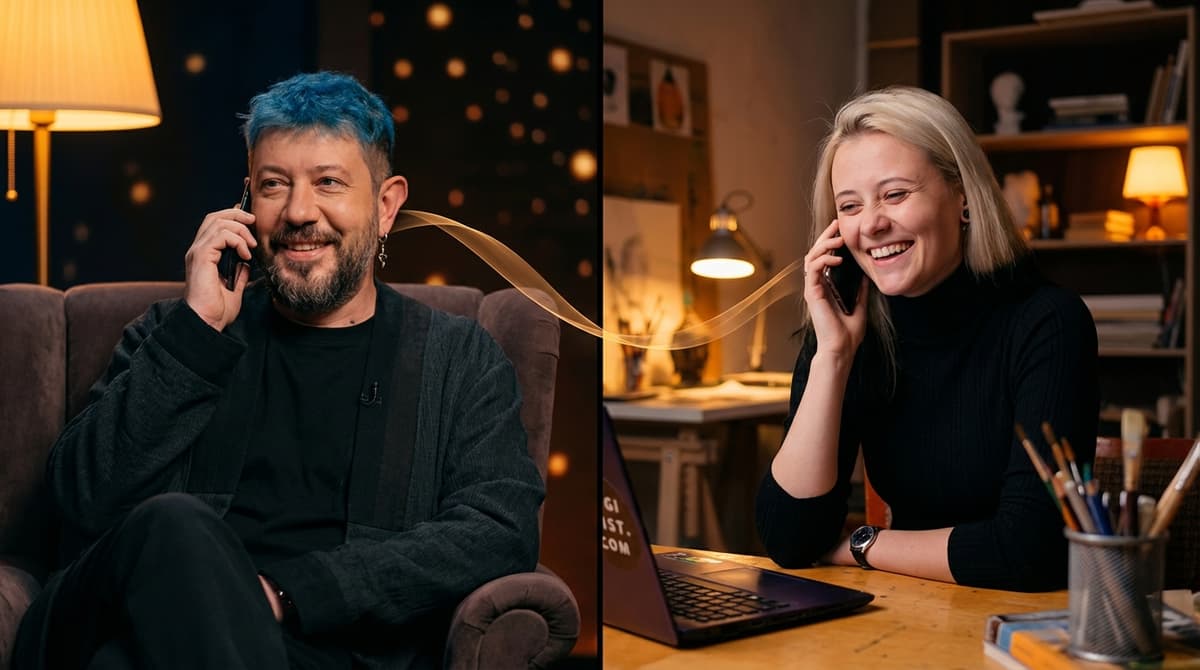 Артемий Лебедев и Лиза Гончарова — иллюстрация к разбору совместимости