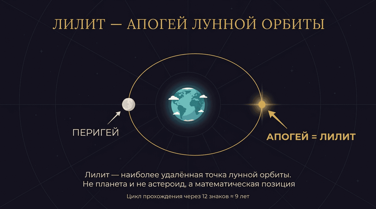 Лилит — апогей лунной орбиты