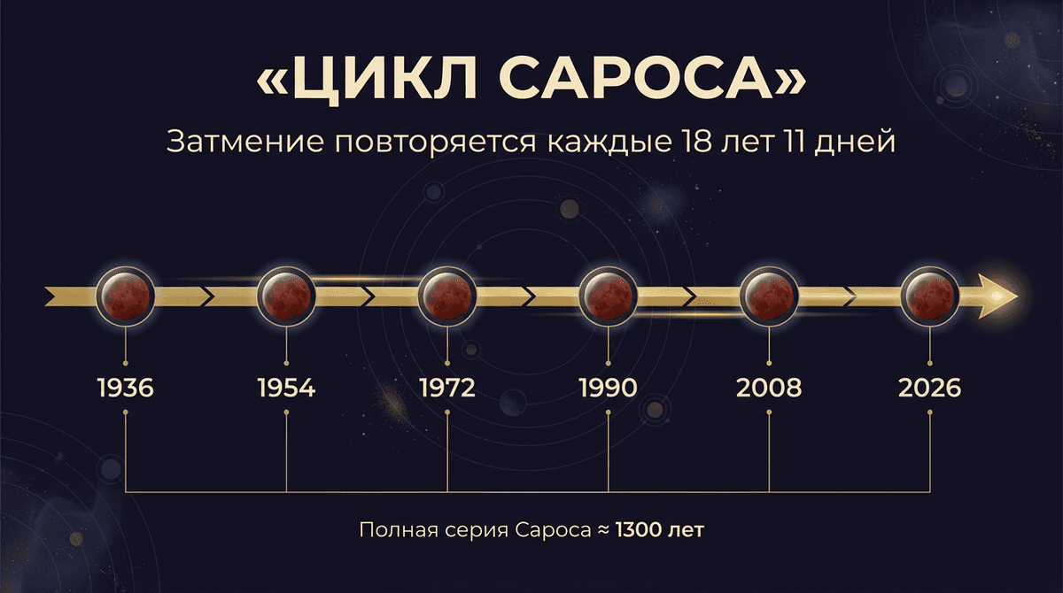 Цикл сароса — 18 лет 11 дней