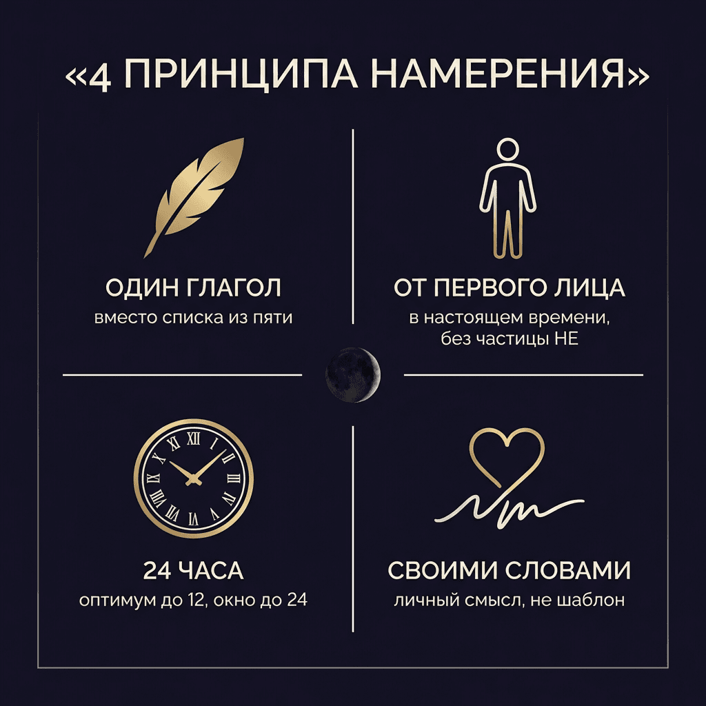 4 принципа намерения