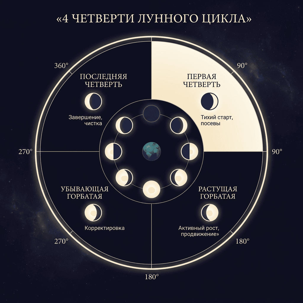 4 четверти лунного цикла