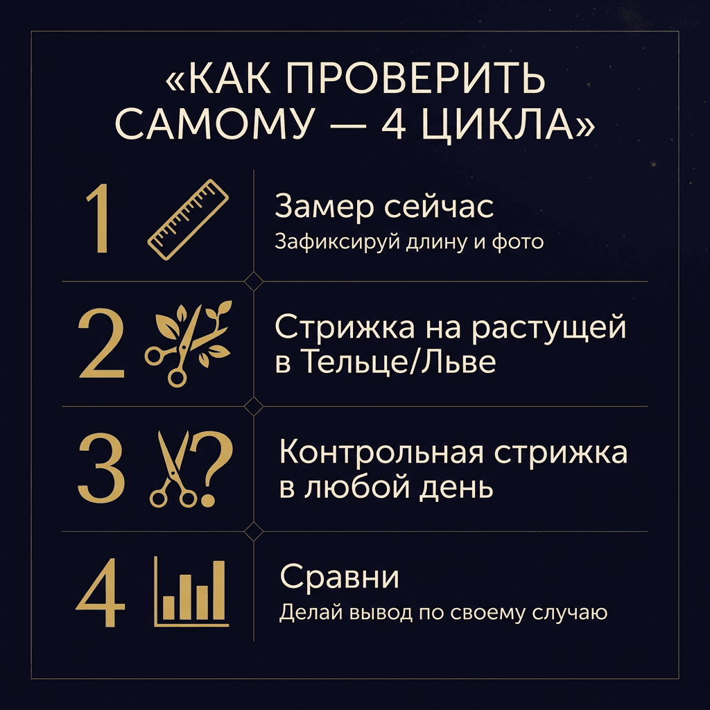 Как проверить самому — 4 цикла