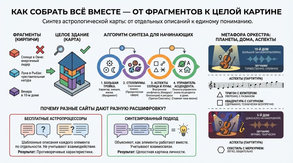 Как собрать всё вместе — от фрагментов к целой картине