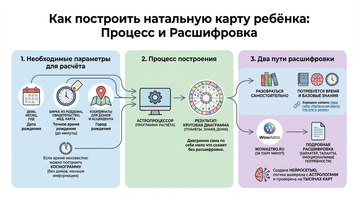 Как построить натальную карту ребёнка