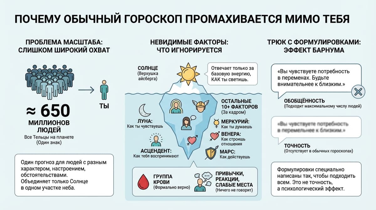 Почему обычный гороскоп промахивается мимо тебя