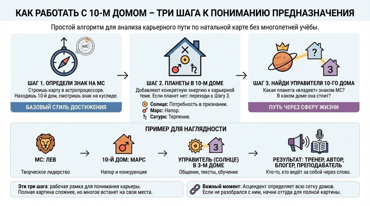 Как работать с 10-м домом -- три шага к пониманию предназначения