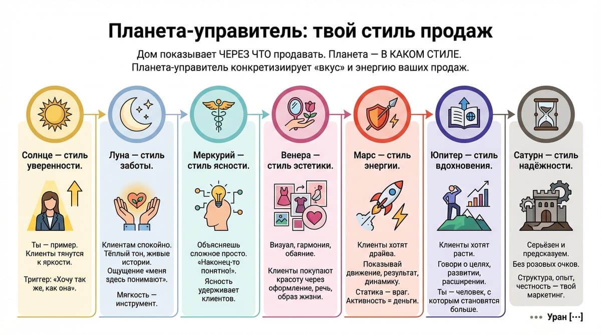 Планета-управитель: твой стиль продаж