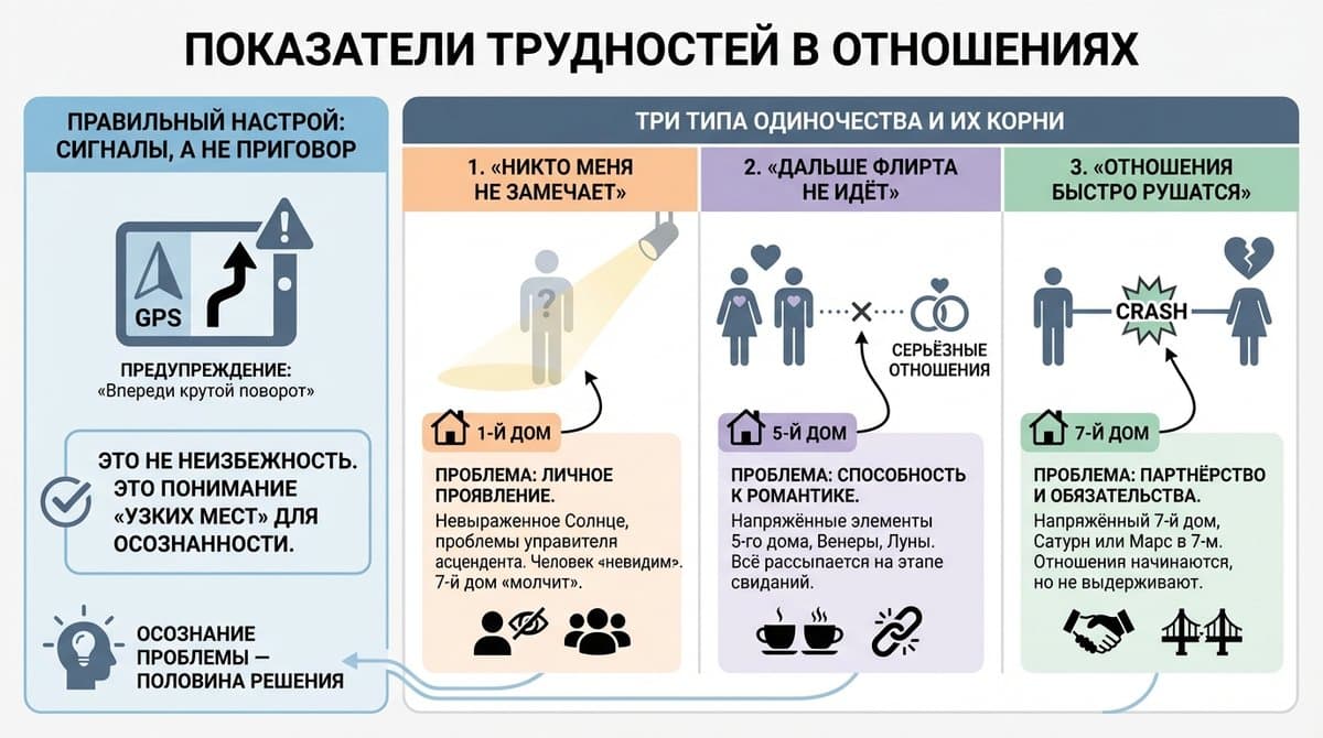 Показатели трудностей в отношениях
