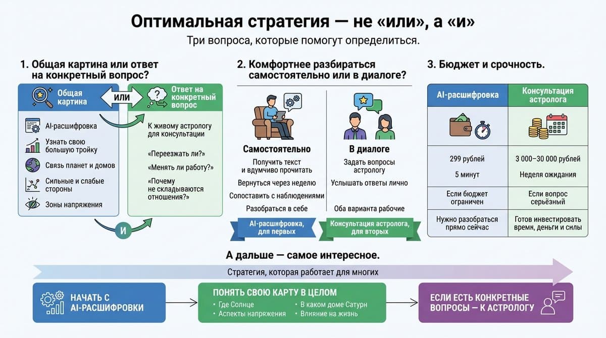Оптимальная стратегия — не «или», а «и»