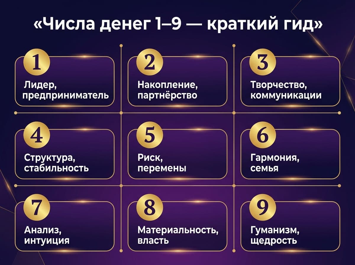 Что означает каждое число