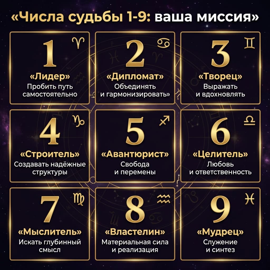 Что означает ваше число судьбы?