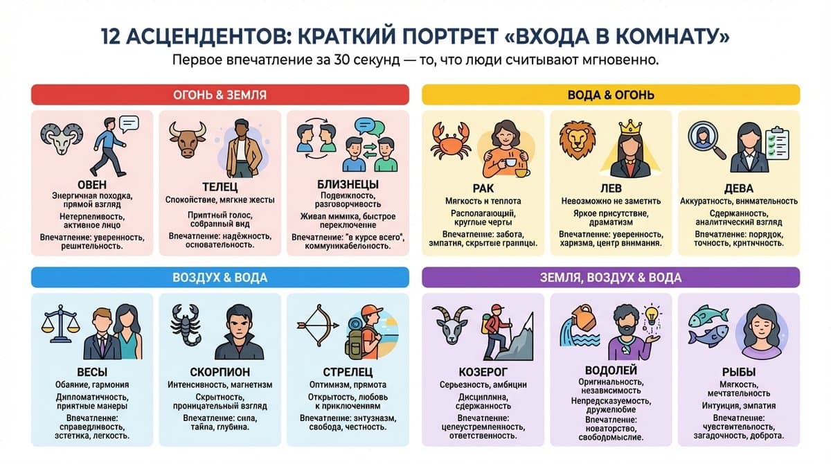 12 асцендентов — краткий портрет каждого