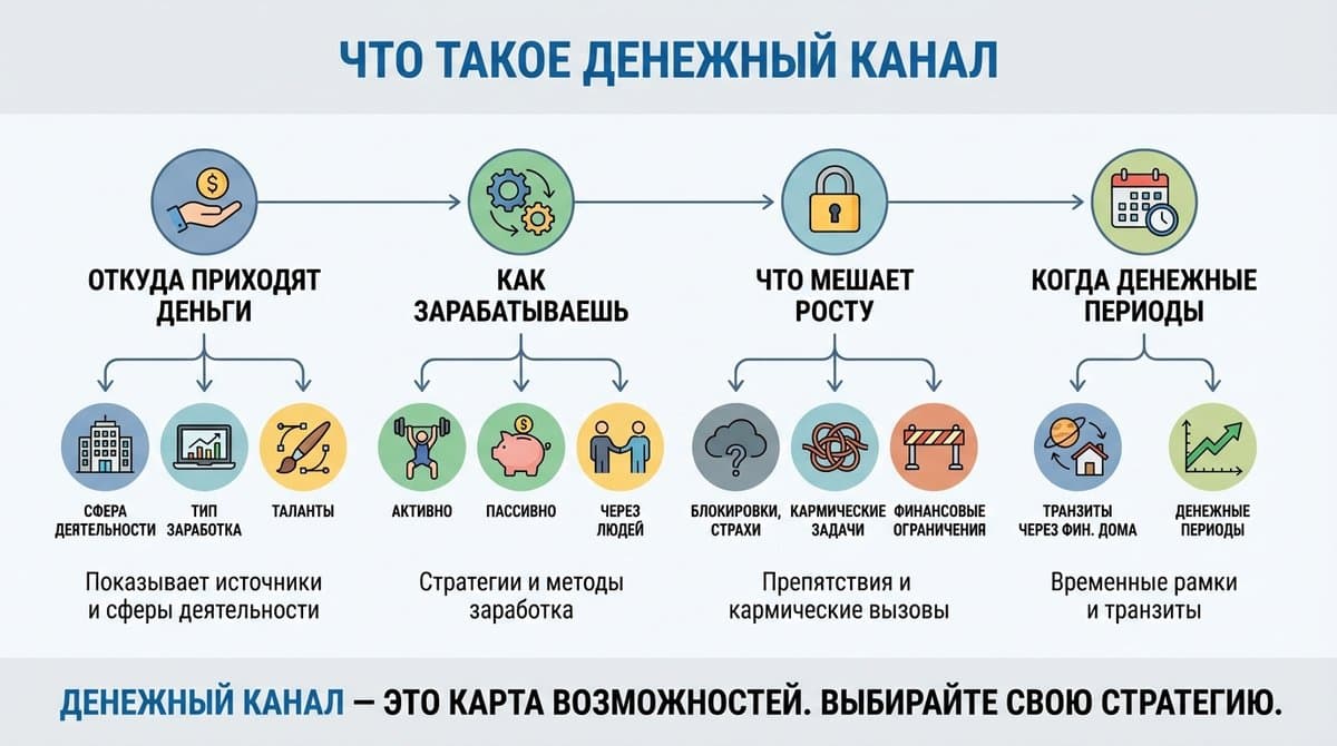 Денежный канал в натальной карте