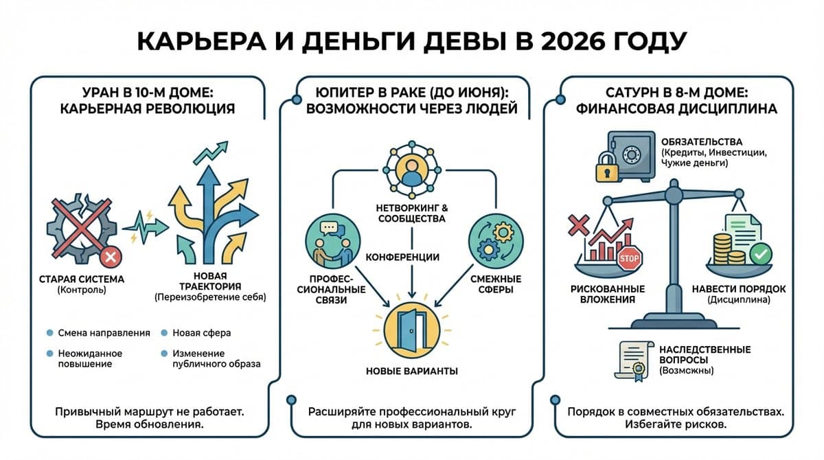 Карьера и деньги Девы в 2026 году