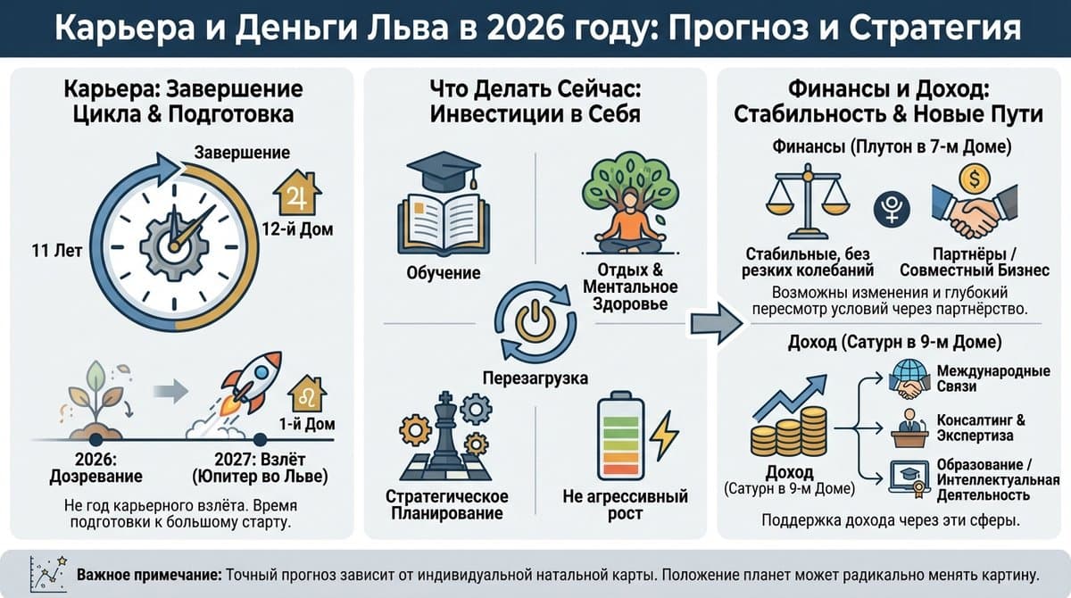 Карьера и деньги Льва в 2026 году