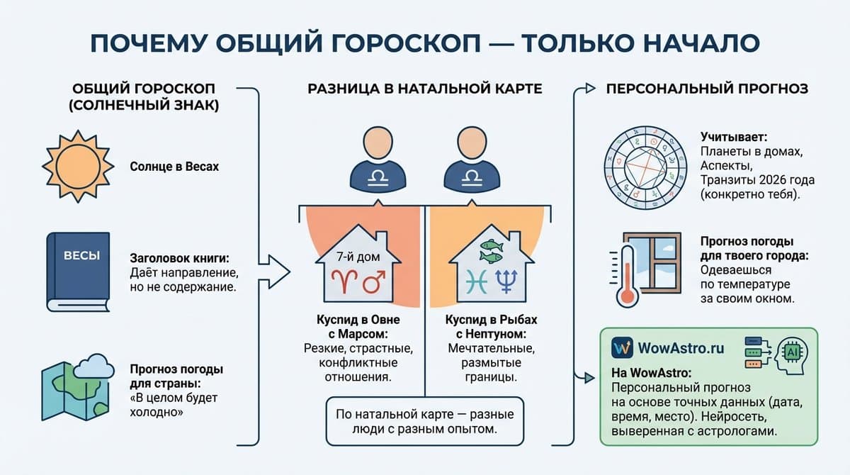 Чем персональный прогноз отличается от общего