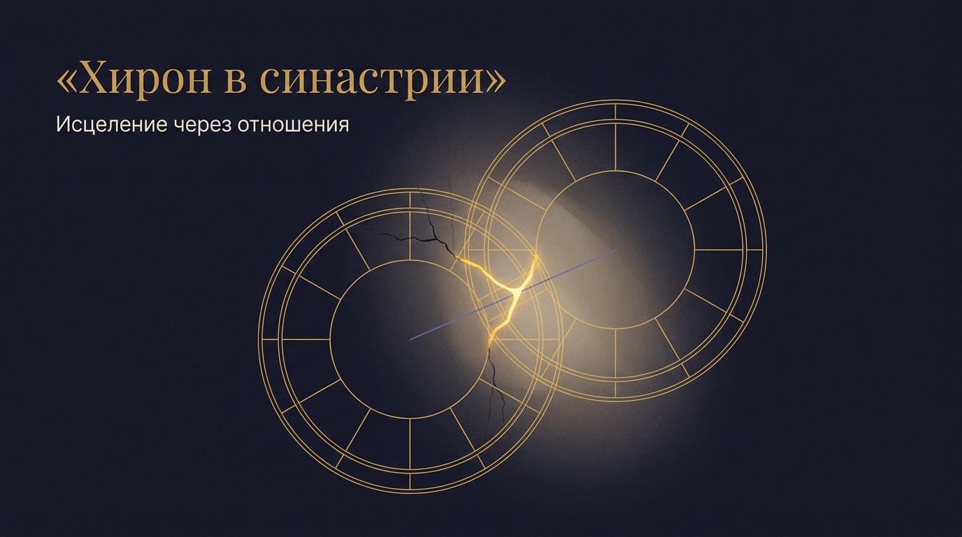 Хирон в синастрии: исцеление через отношения