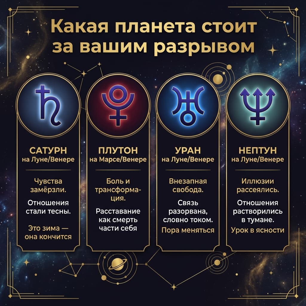 Почему именно сейчас: транзиты, которые провоцируют разрыв