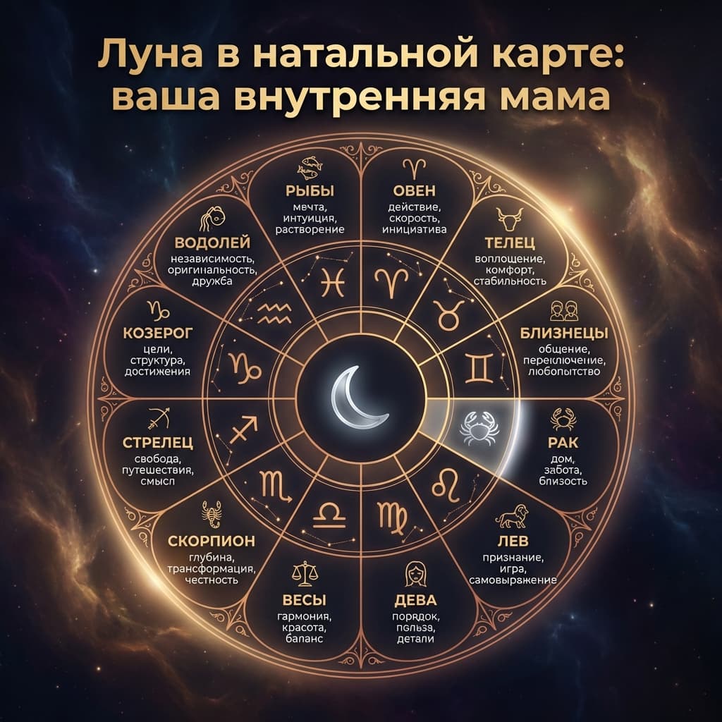 Луна: самопринятие на эмоциональном уровне