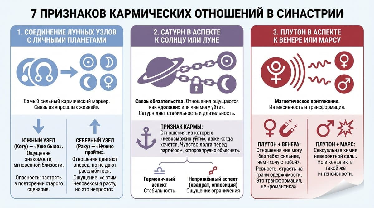 7 признаков кармических отношений в синастрии