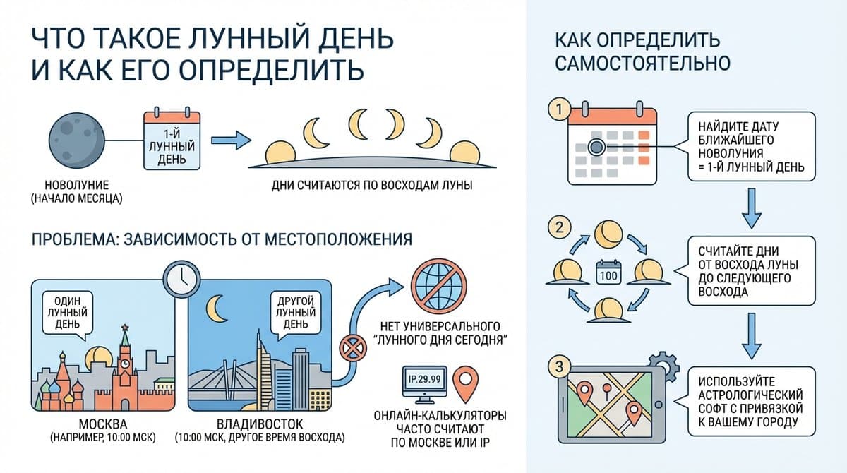 Что такое лунный день и как его определить