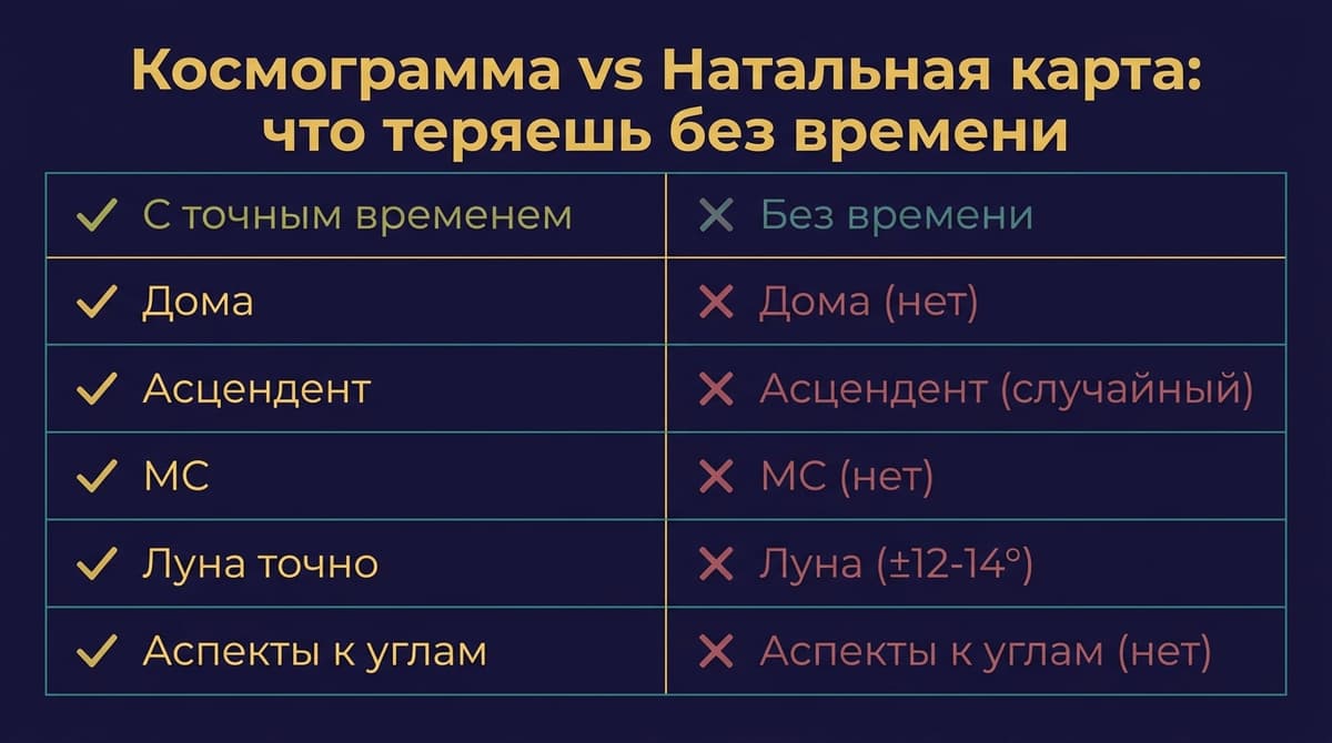 Космограмма vs натальная карта