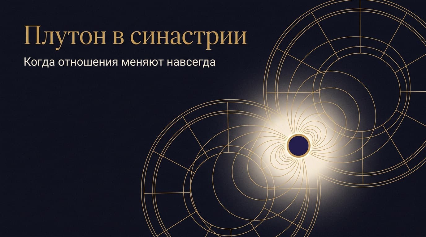 Плутон в синастрии: когда отношения меняют навсегда