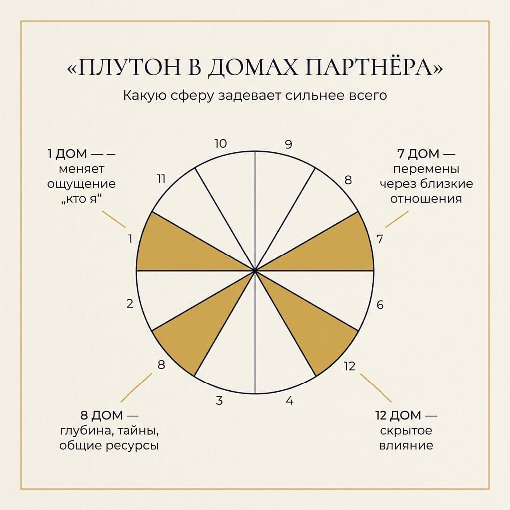 Плутон на личных планетах партнёра