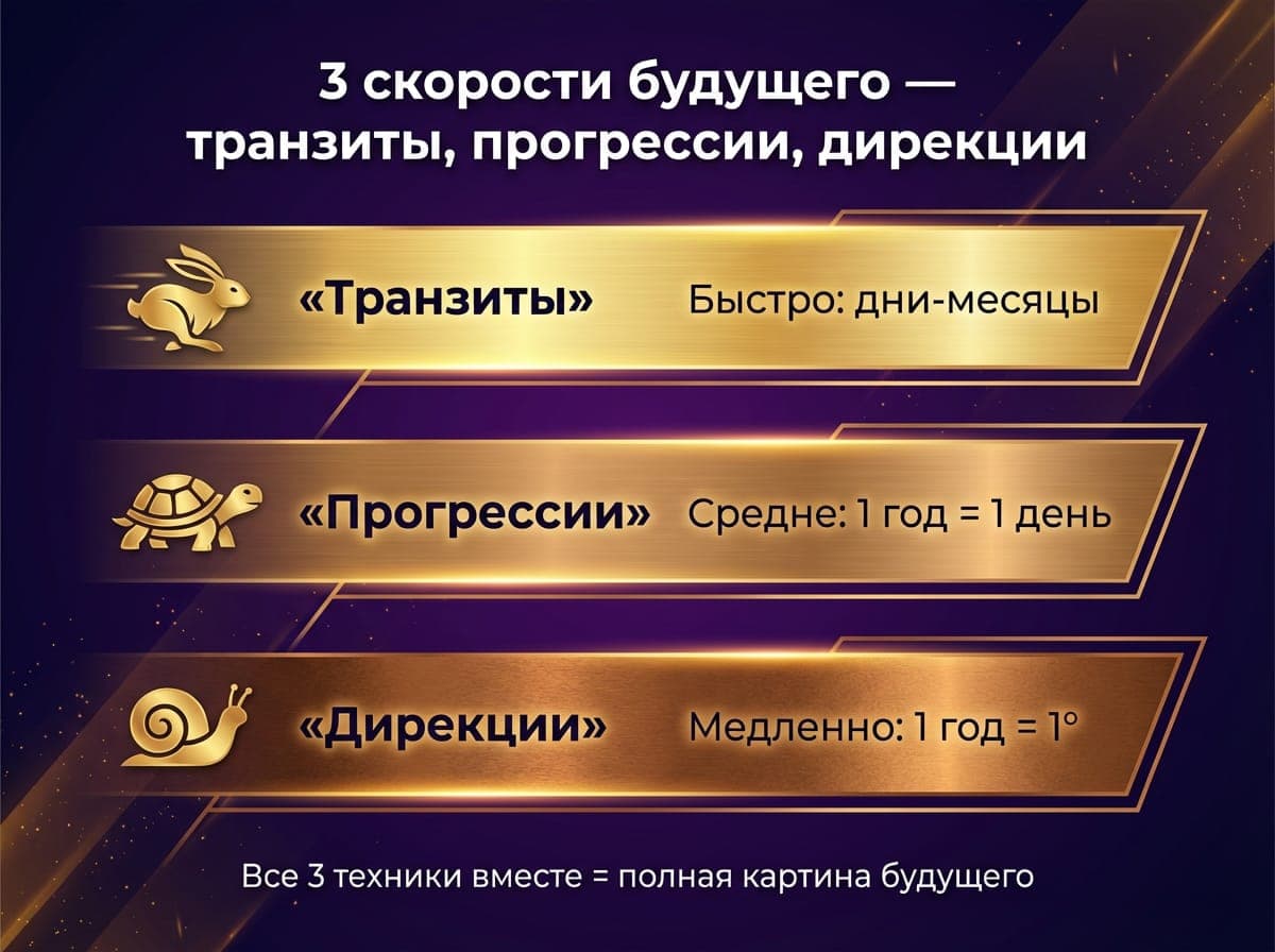 Три скорости прогноза