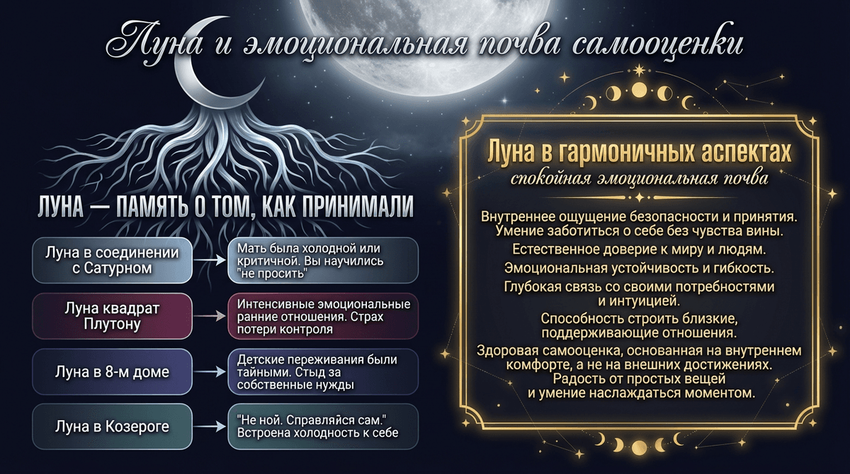 Луна: эмоциональная почва самооценки