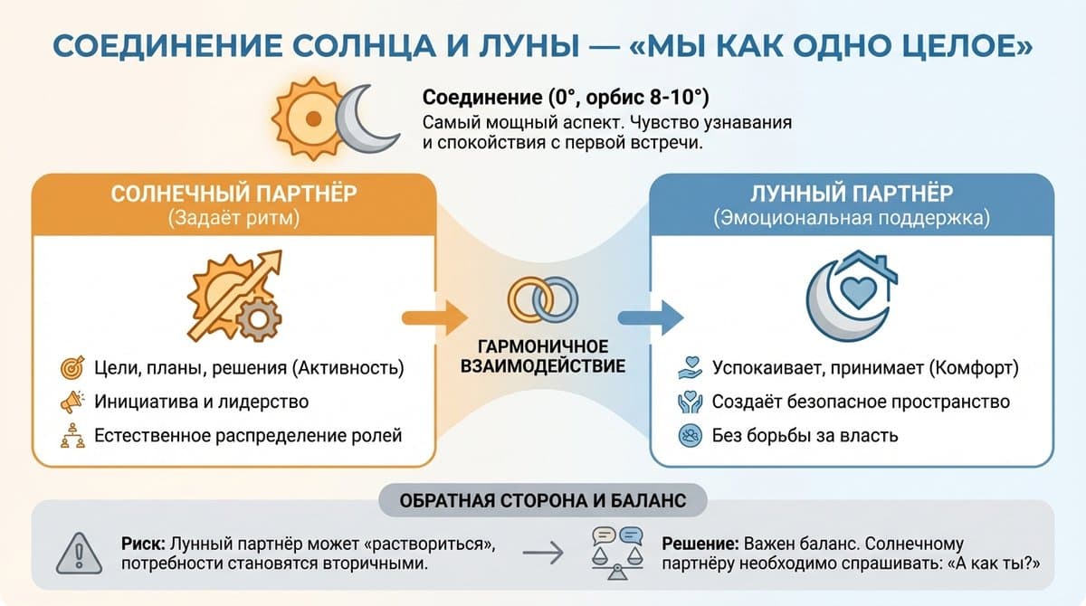 Соединение Солнца и Луны -- «мы как одно целое»