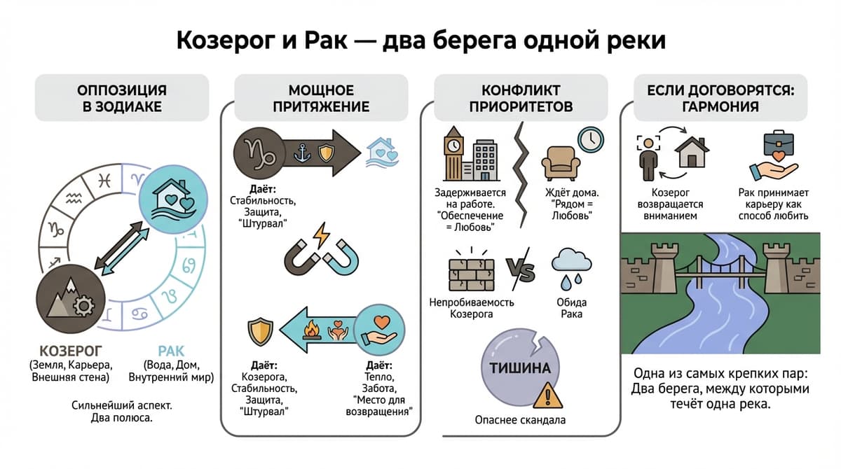 Козерог и Рак — два берега одной реки