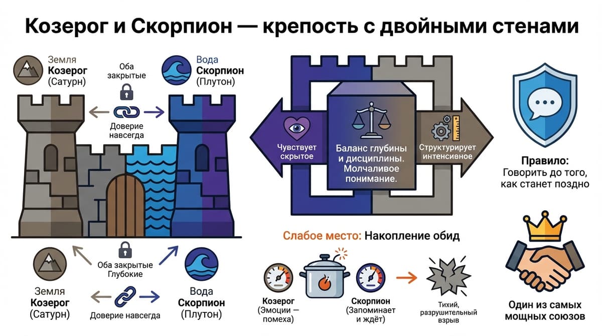 Козерог и Скорпион — крепость с двойными стенами