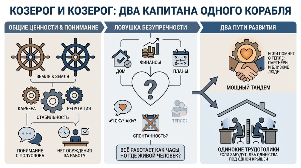 Козерог и Козерог — два капитана одного корабля