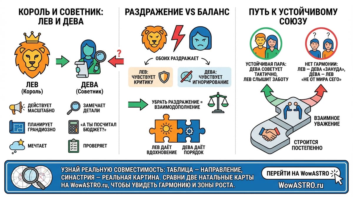 Лев и Дева — король и советник