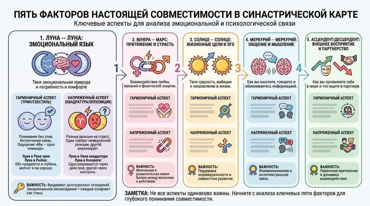 Пять факторов настоящей совместимости