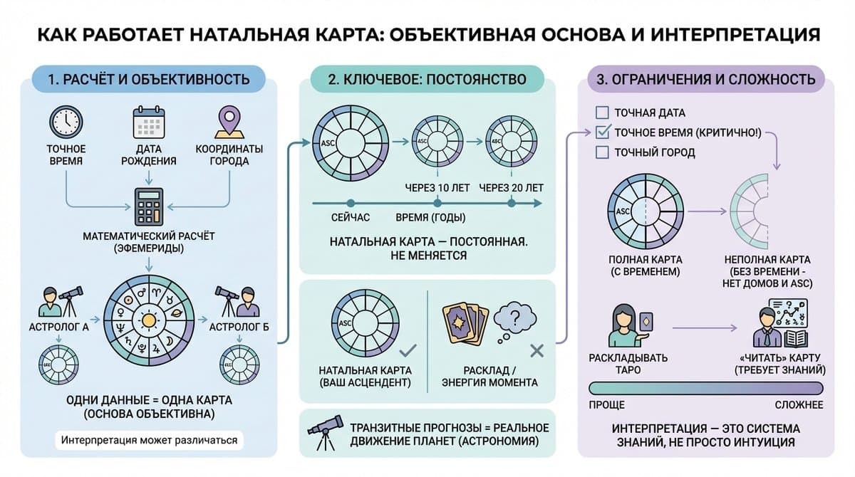 Как работает натальная карта