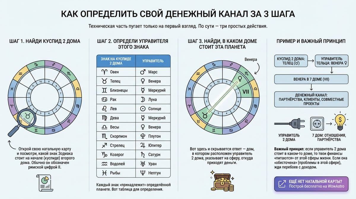 Как определить свой денежный канал за 3 шага