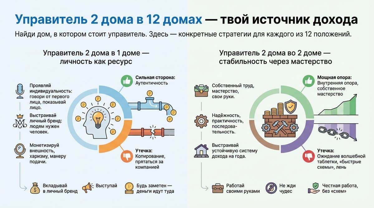 Источник дохода по управителю 2 дома в 12 домах