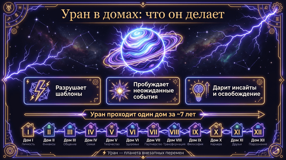 За что отвечает Уран в натальной карте
