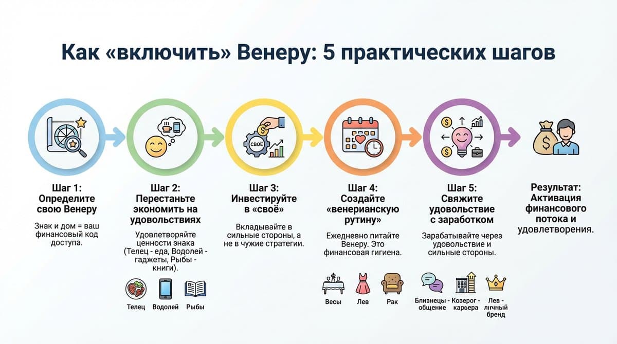 Как «включить» Венеру: 5 практических шагов
