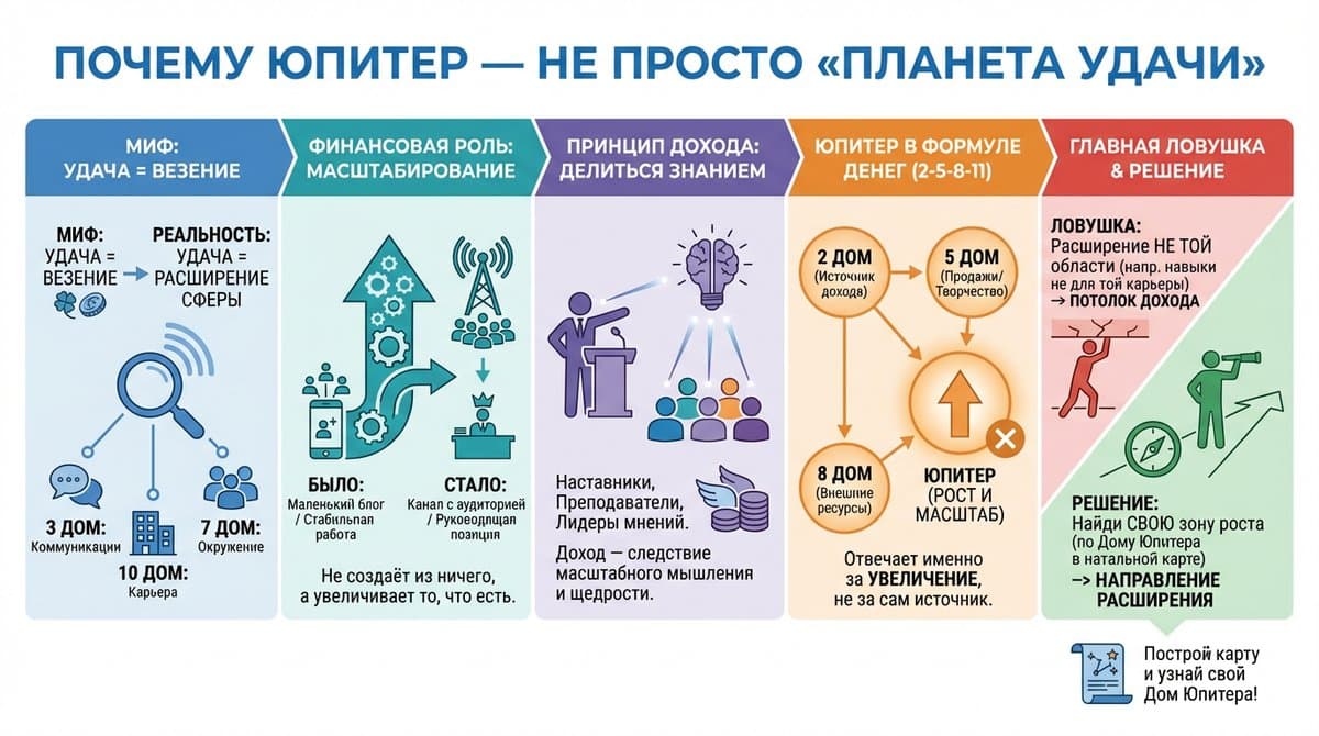 Почему Юпитер — не просто «планета удачи»