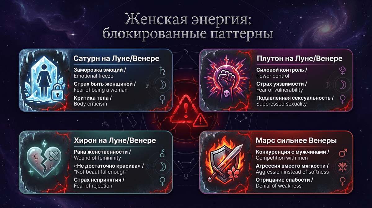 Когда «женская энергия» заблокирована