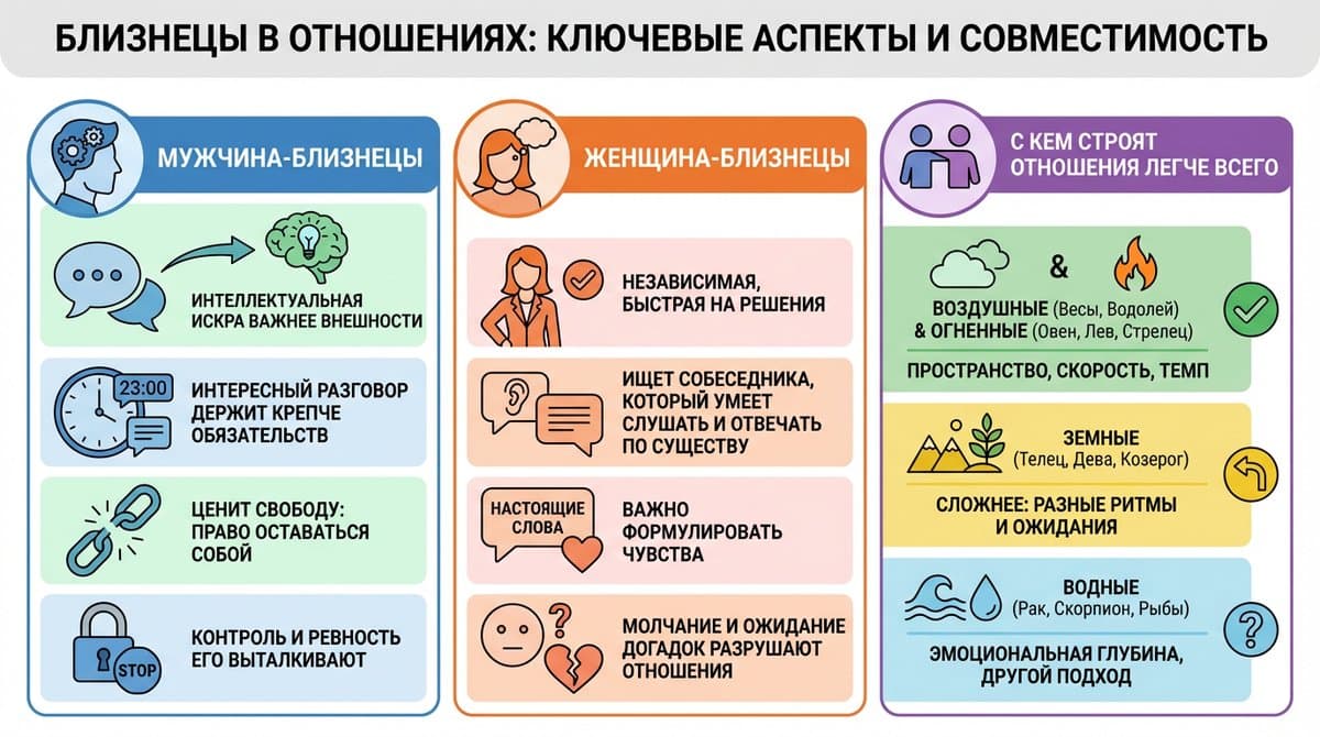 Близнецы в отношениях