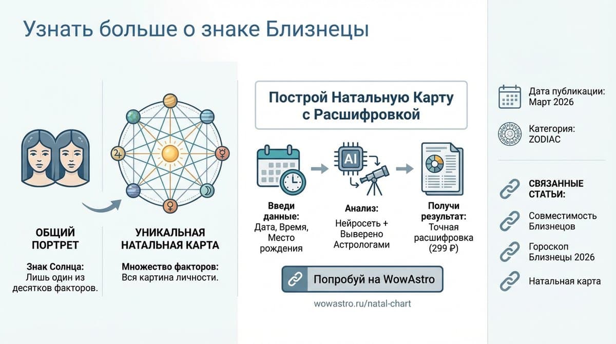 Узнать больше о знаке Близнецы