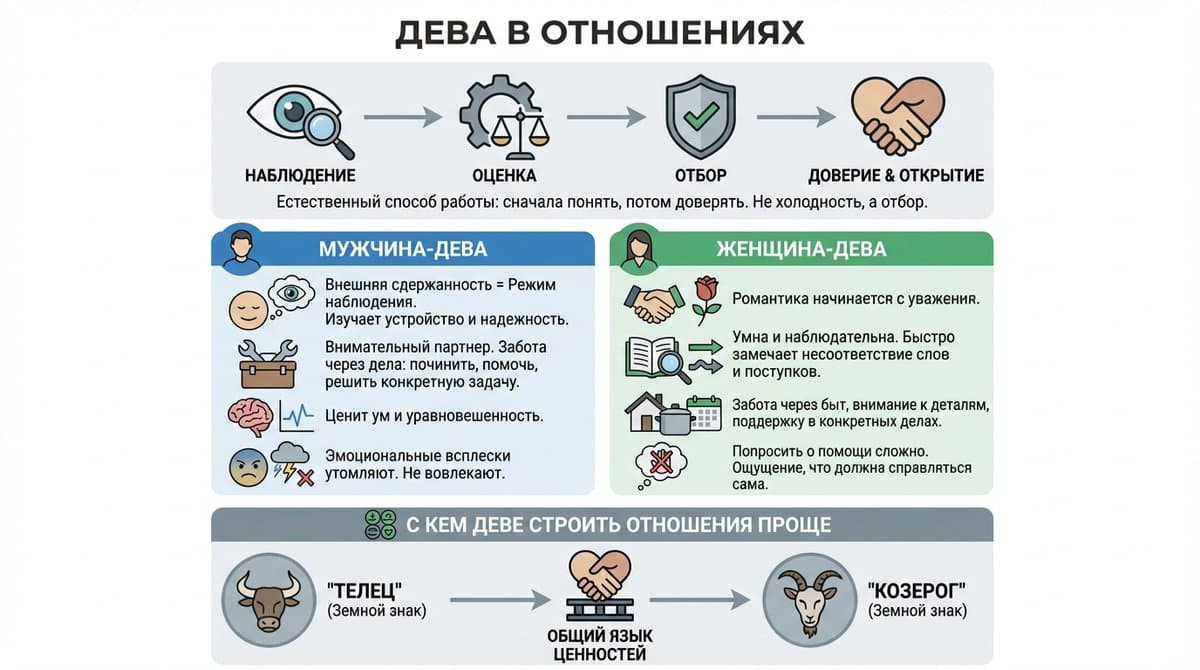 Дева в отношениях