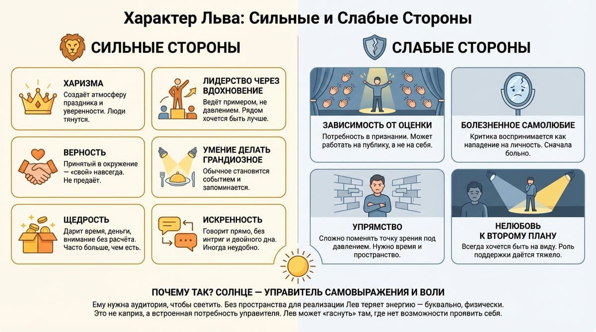 Характер Льва