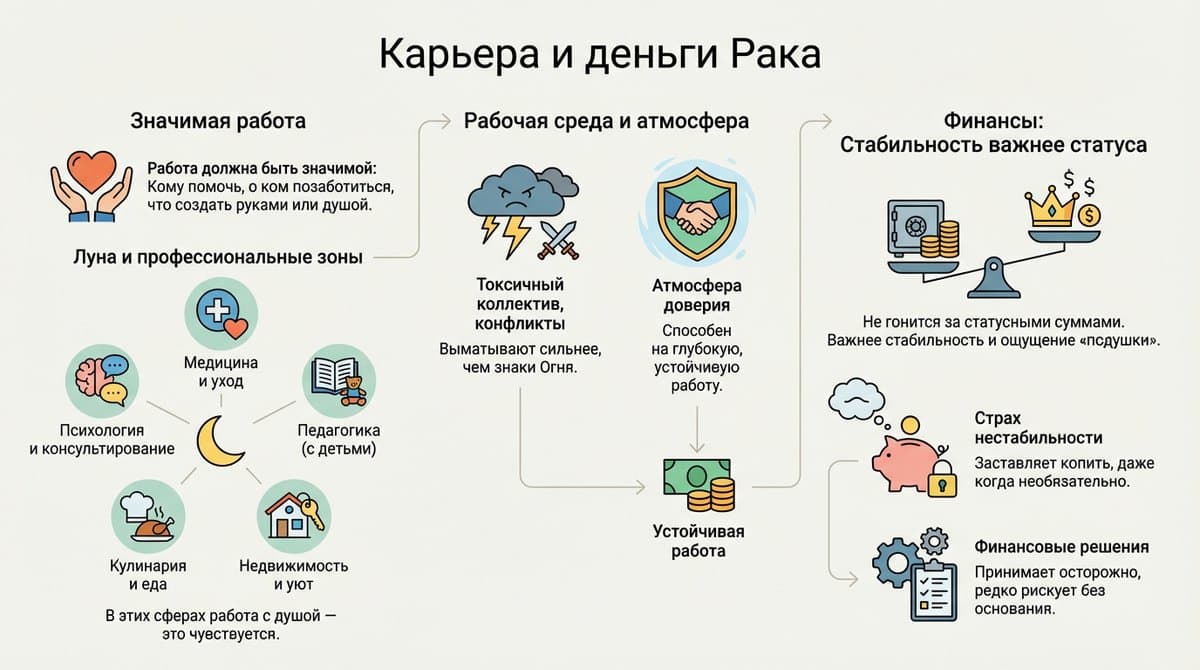 Карьера и деньги Рака