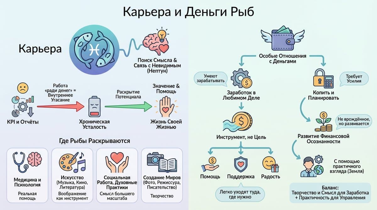 Карьера и деньги Рыб